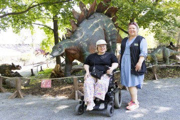 Dinosaur exhibit accessibility assessment with Riesa Oy