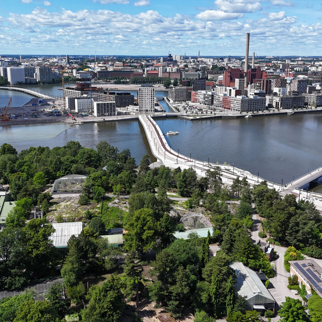 Ilmakuva Korkeasaaresta ja ympäristöstä